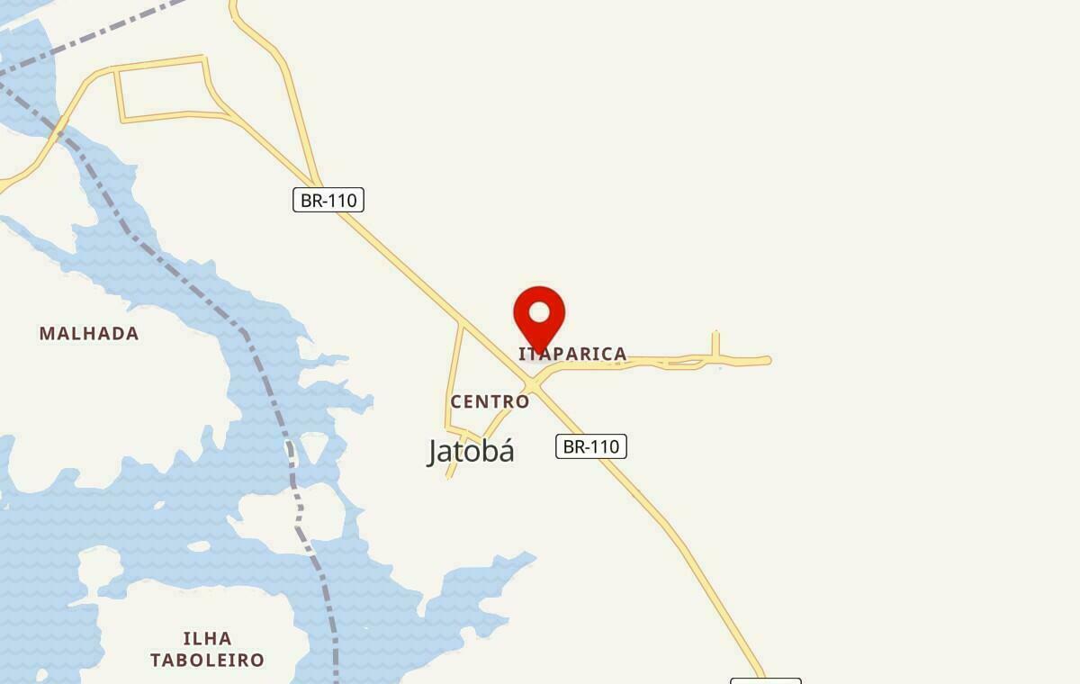 Mapa de Jatobá em Pernambuco