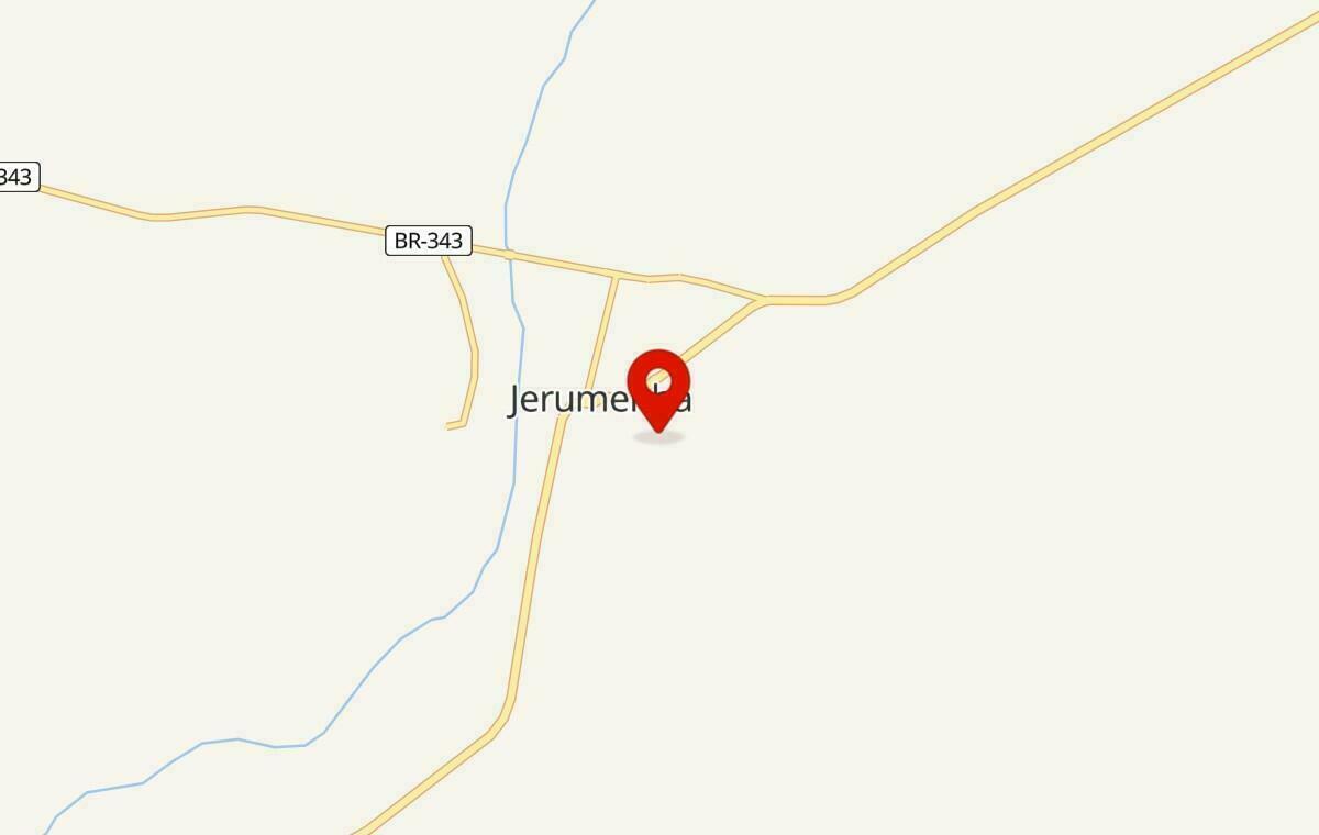 Mapa de Jerumenha no Piauí