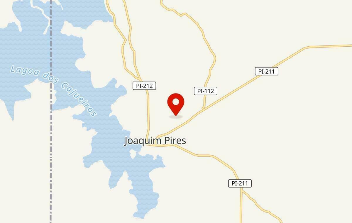 Mapa de Joaquim Pires no Piauí