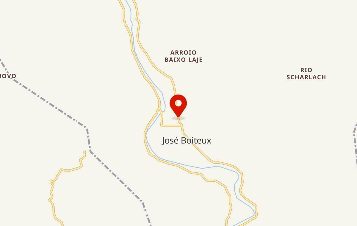 Mapa de José Boiteux em Santa Catarina