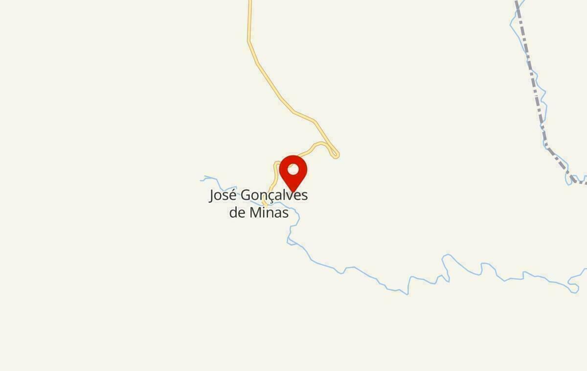 Mapa de José Gonçalves de Minas em Minas Gerais