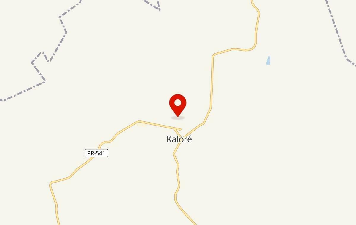 Mapa de Kaloré no Paraná