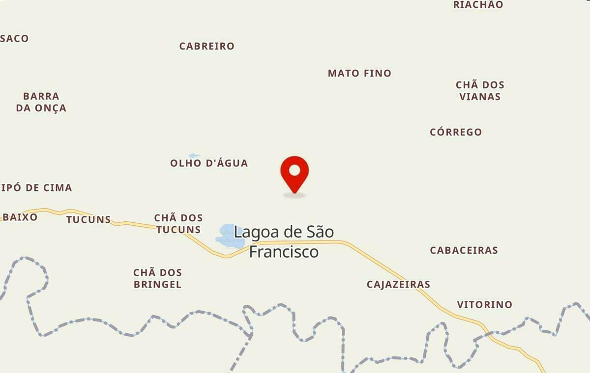 Mapa de Lagoa de São Francisco no Piauí