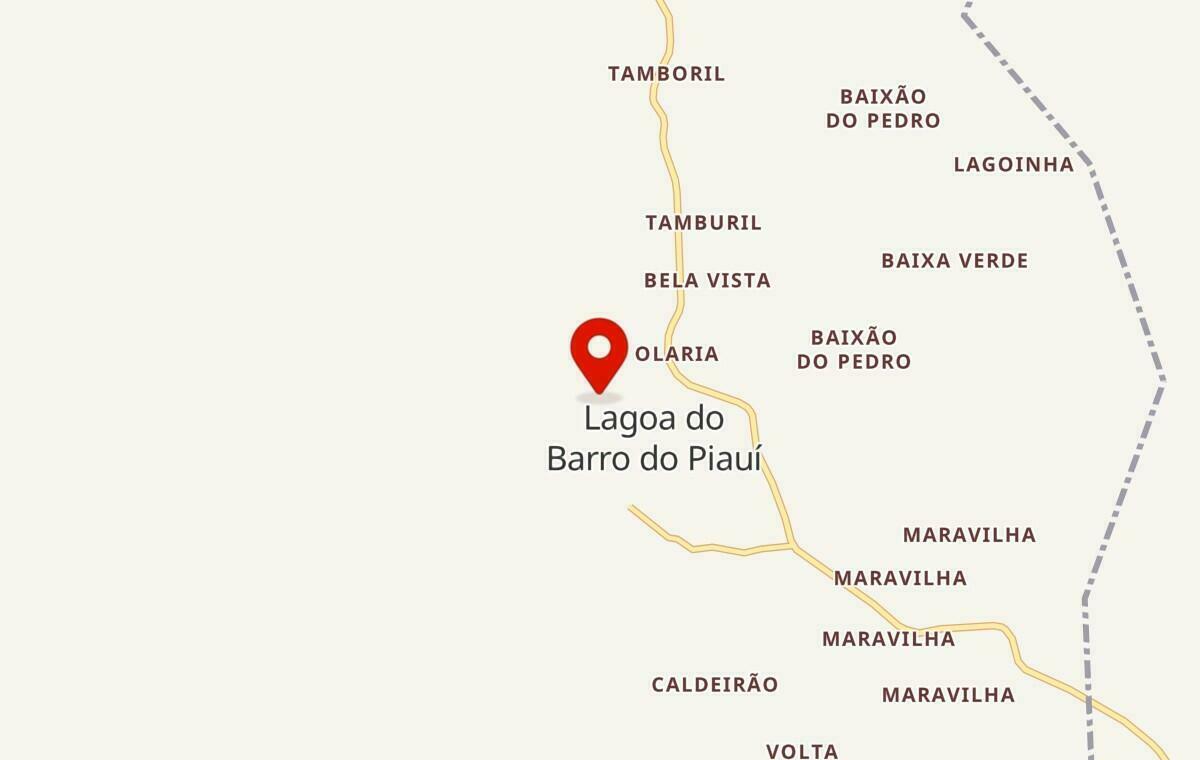 Mapa de Lagoa do Barro do Piauí no Piauí