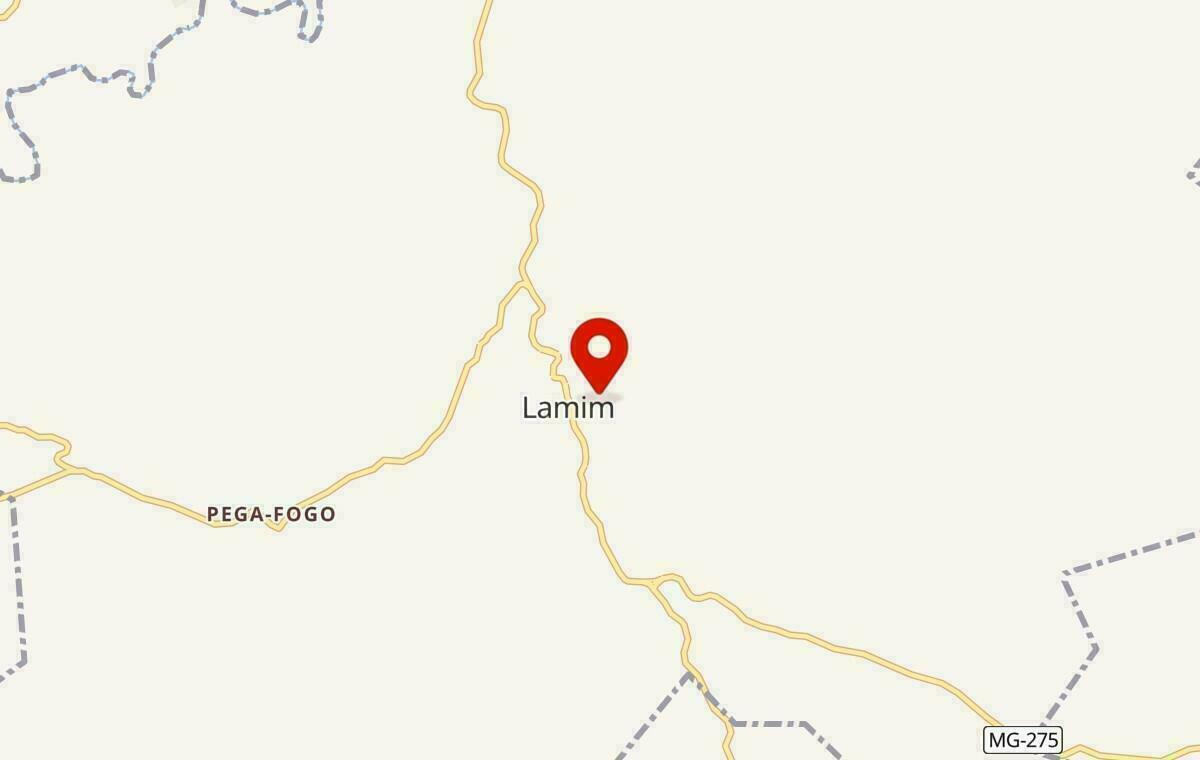 Mapa de Lamim em Minas Gerais