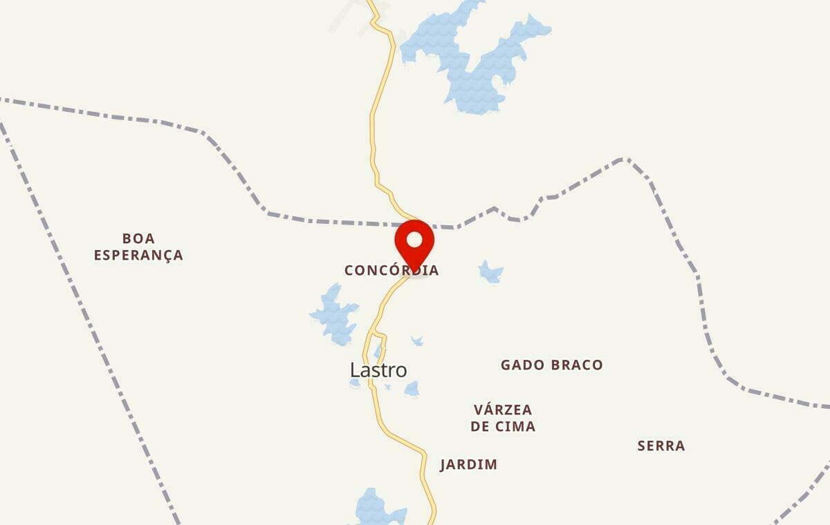 Mapa de Lastro na Paraíba
