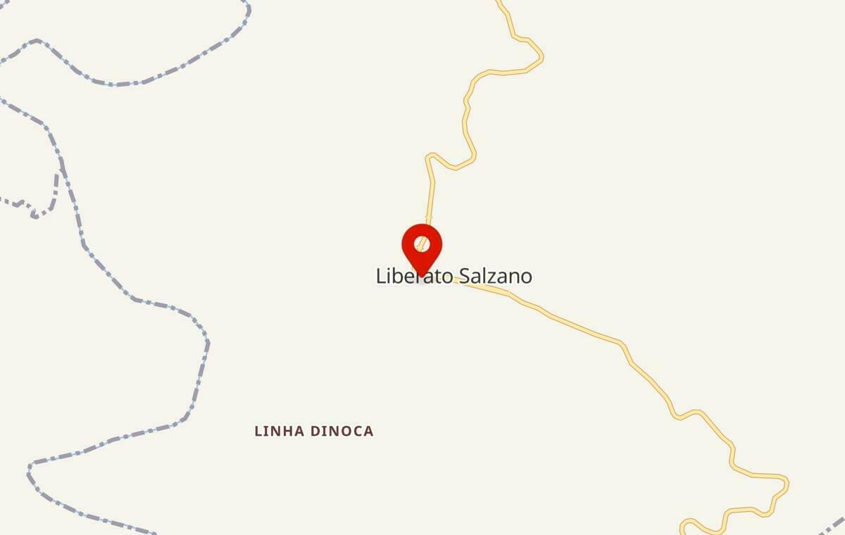 Mapa de Liberato Salzano no Rio Grande do Sul