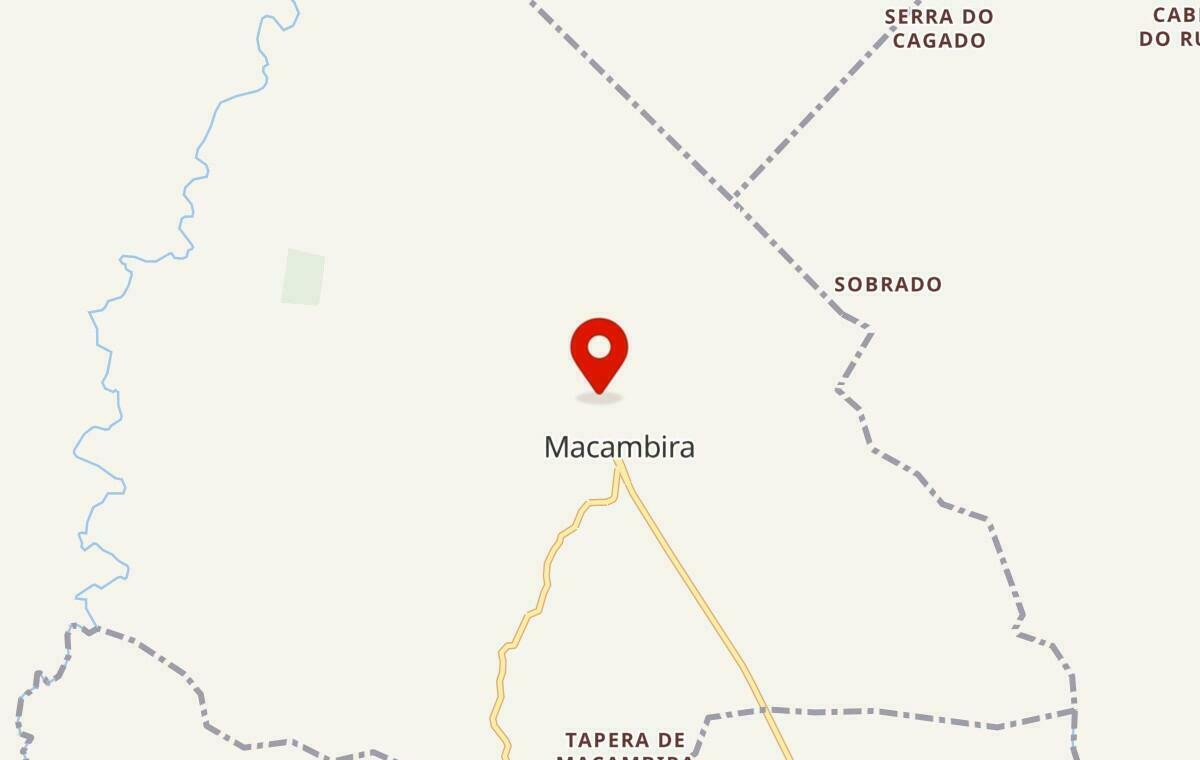 Mapa de Macambira em Sergipe