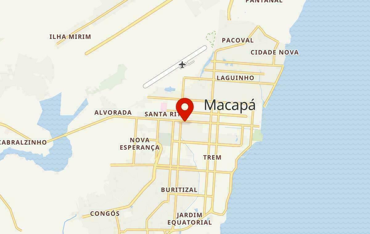 Mapa de Macapá no Amapá