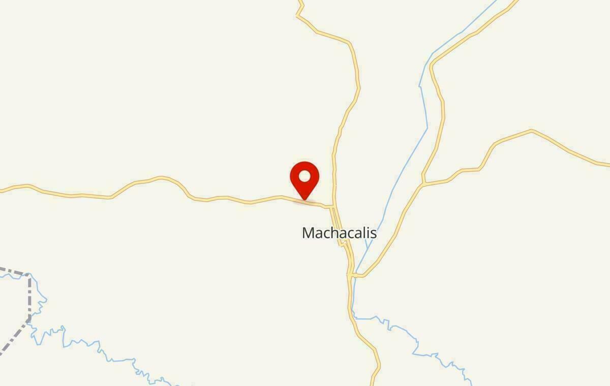 Mapa de Machacalis em Minas Gerais