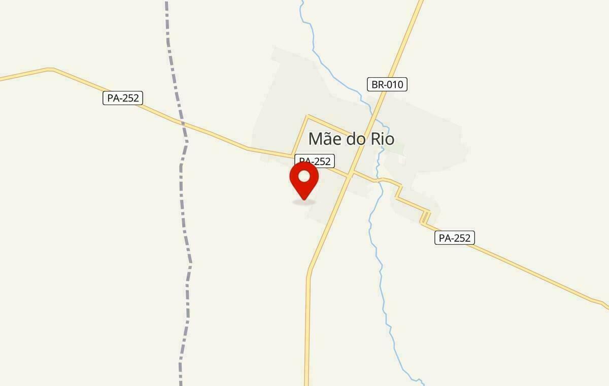 Mapa de Mãe do Rio no Pará