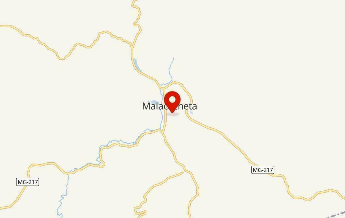 Mapa de Malacacheta em Minas Gerais