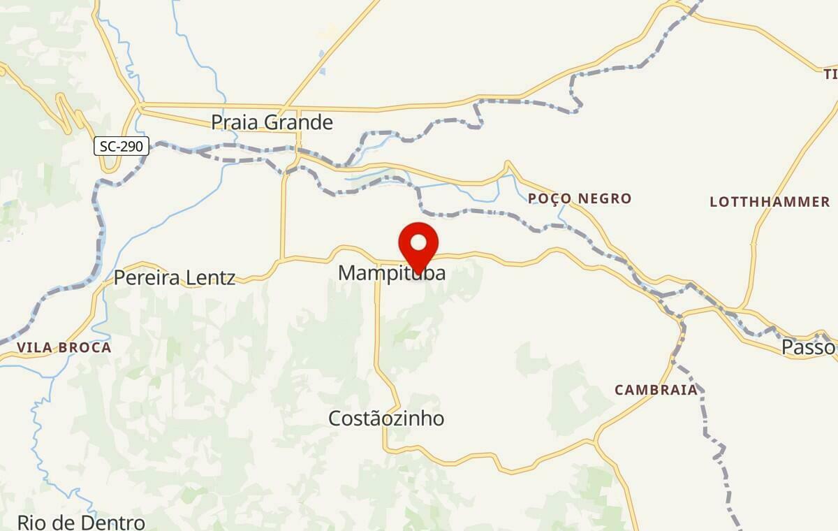 Mapa de Mampituba no Rio Grande do Sul