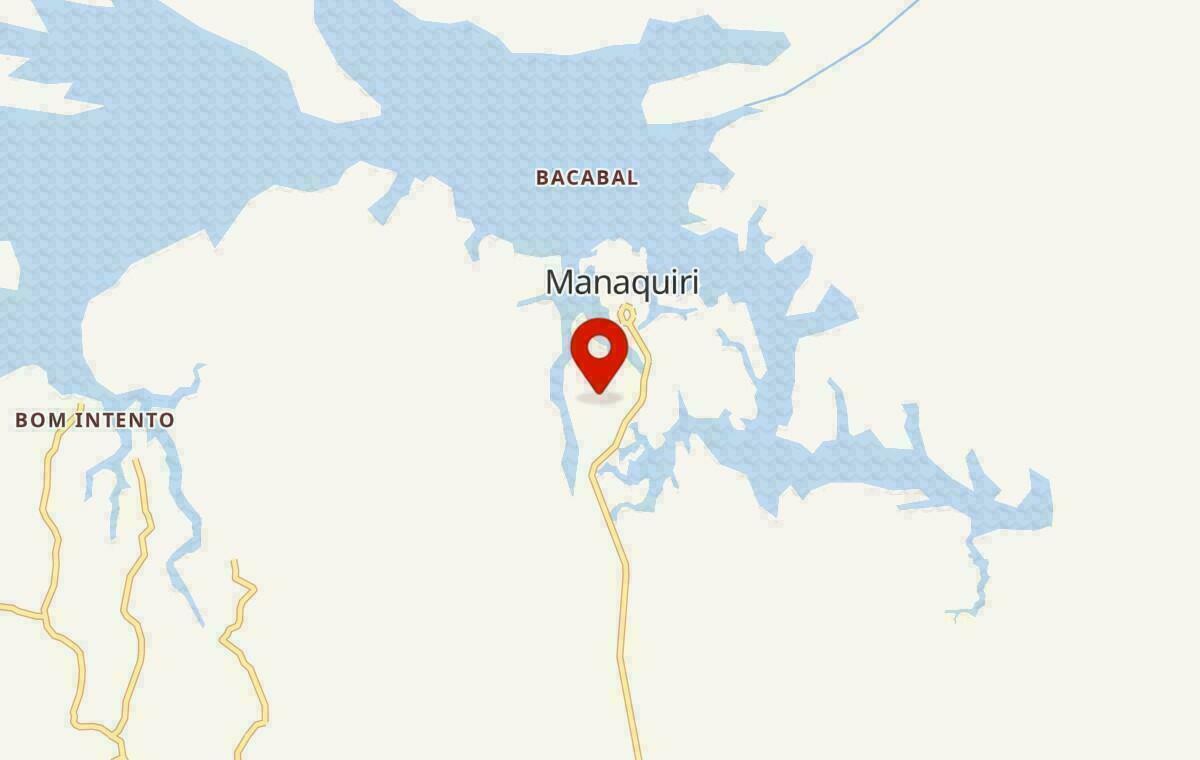 Mapa de Manaquiri no Amazonas