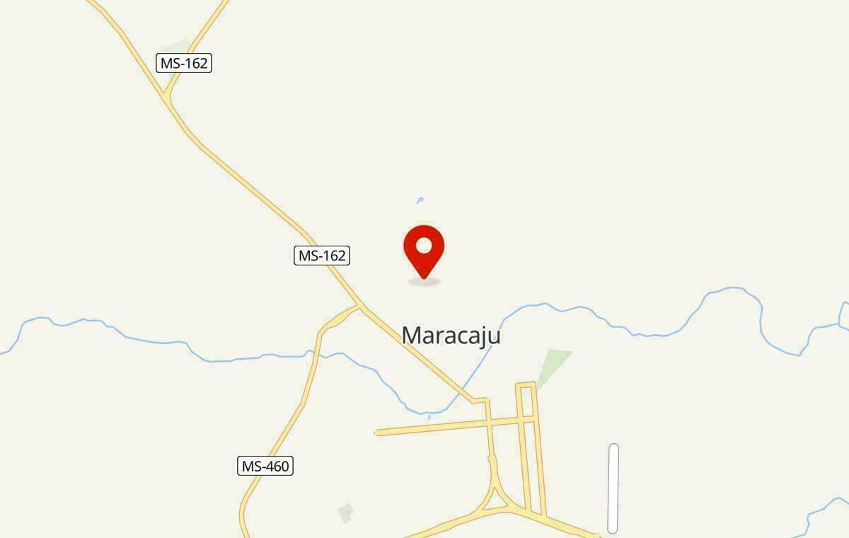 Mapa de Maracaju no Mato Grosso do Sul