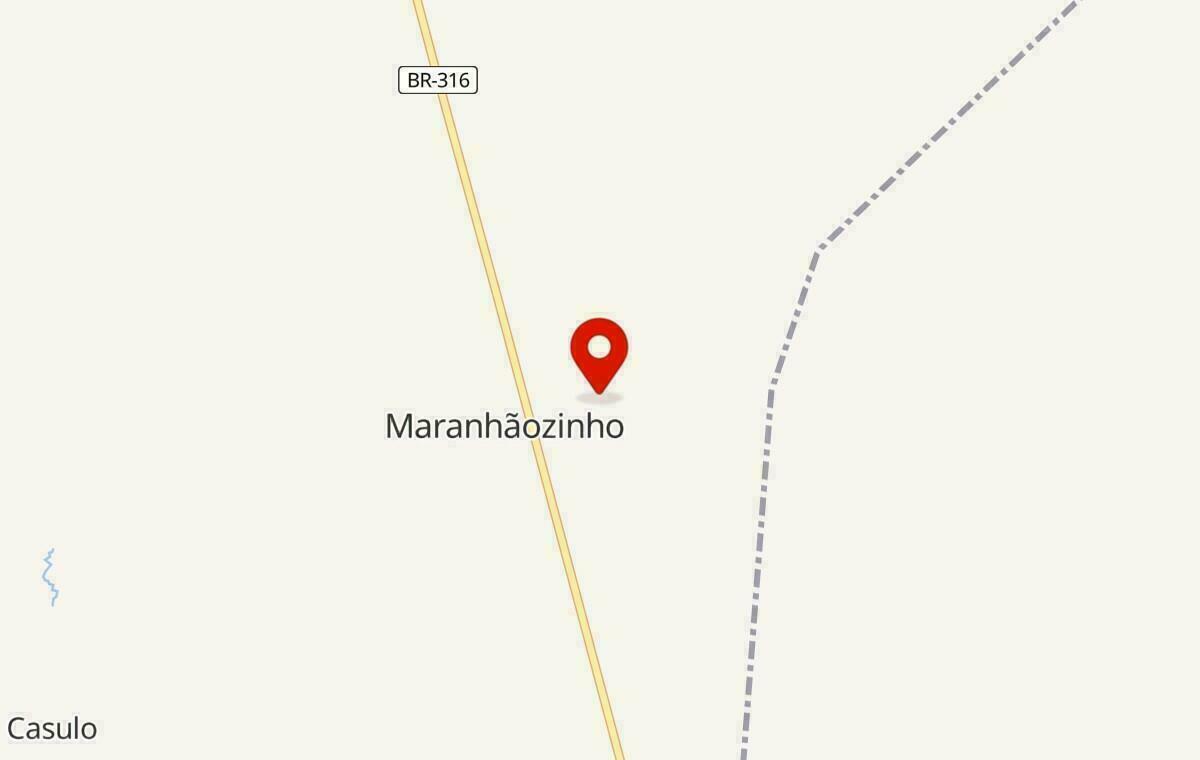 Mapa de Maranhãozinho no Maranhão