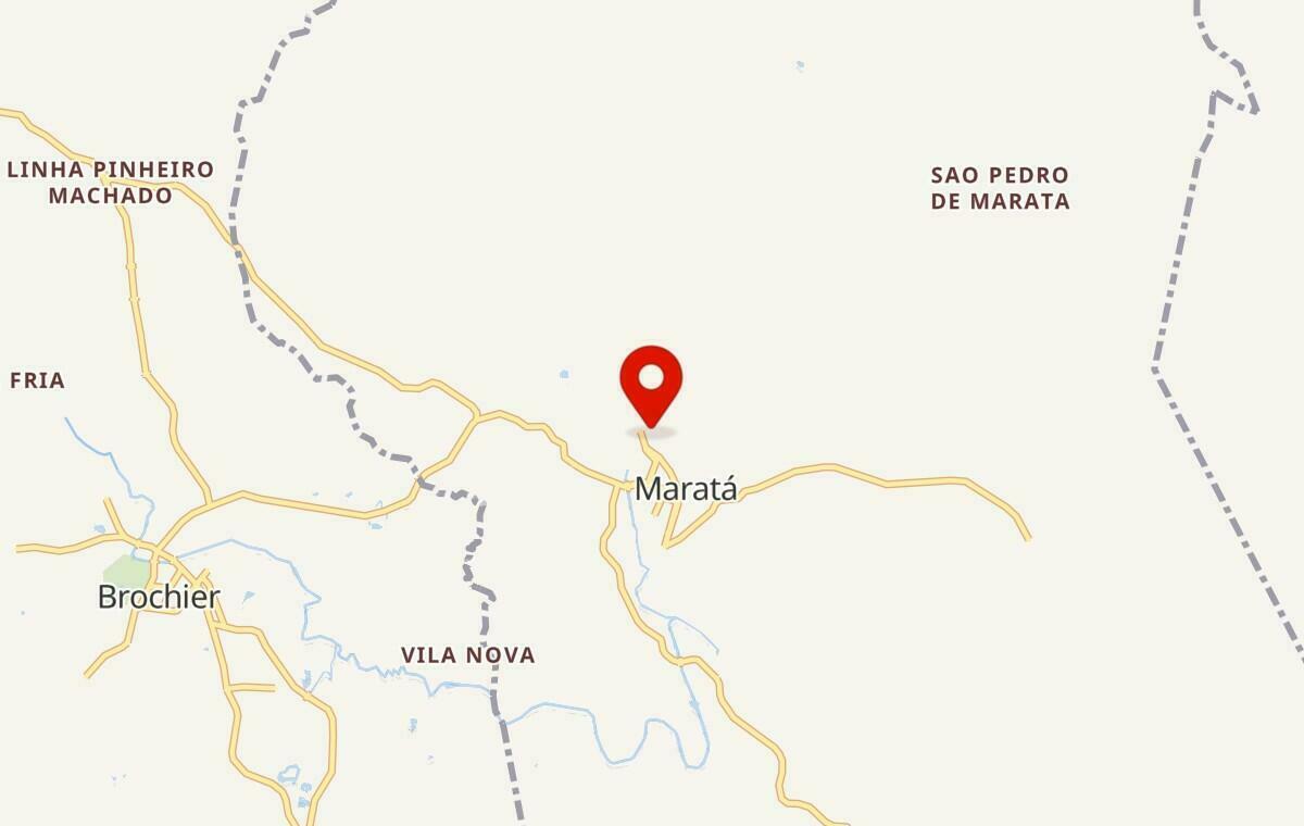 Mapa de Maratá no Rio Grande do Sul
