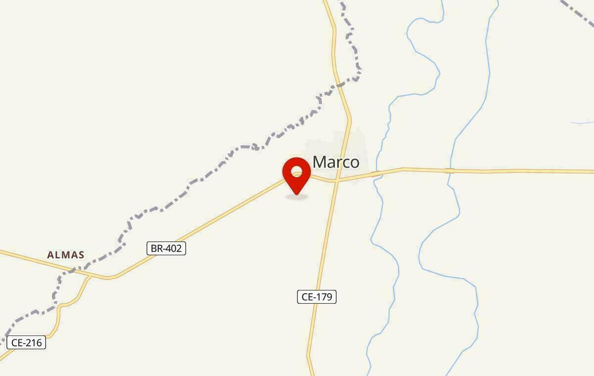 Mapa de Marco no Ceará