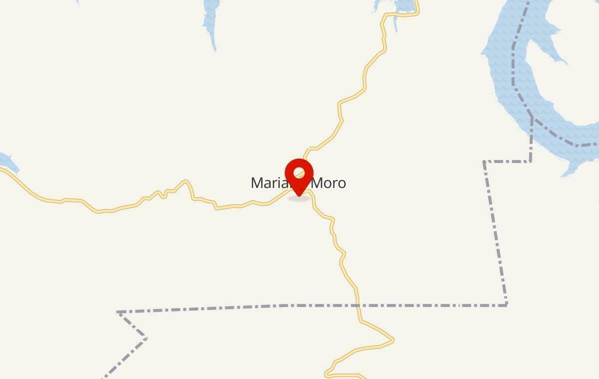 Mapa de Mariano Moro no Rio Grande do Sul