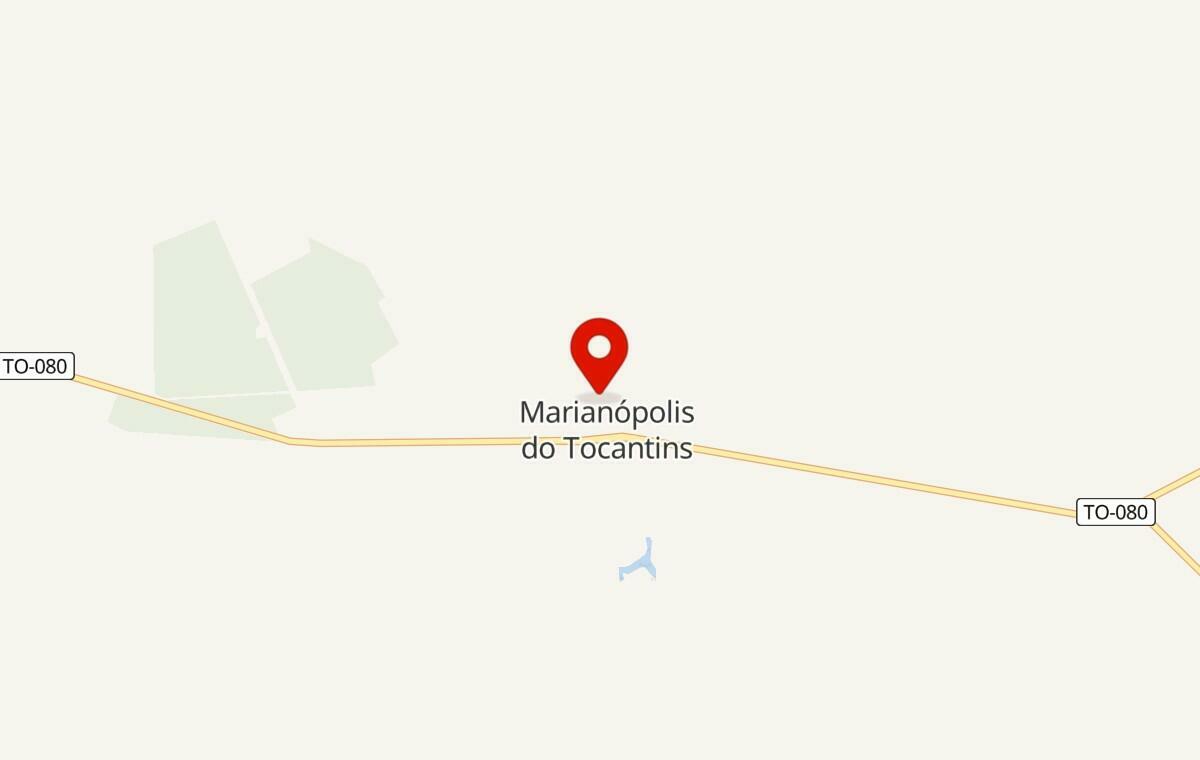 Mapa de Marianópolis do Tocantins no Tocantins