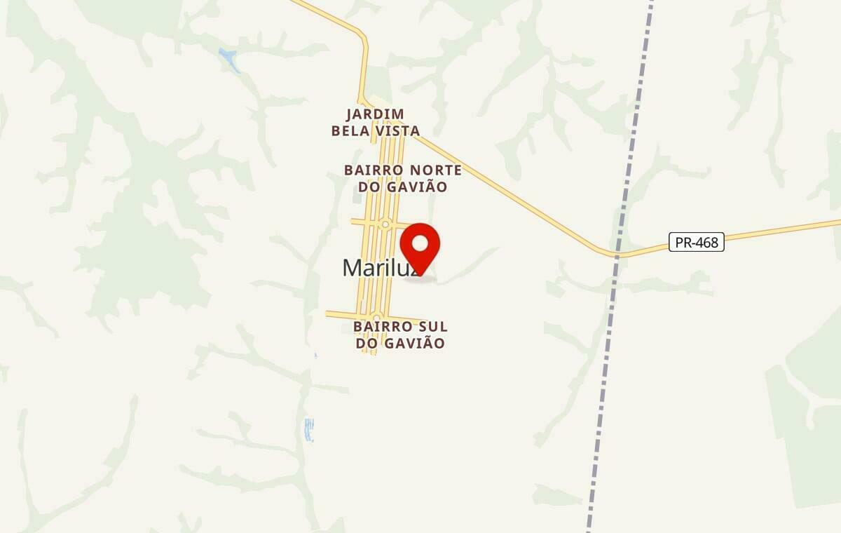 Mapa de Mariluz no Paraná
