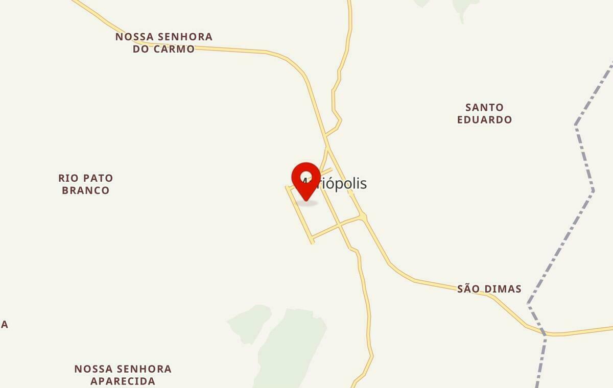 Mapa de Mariópolis no Paraná