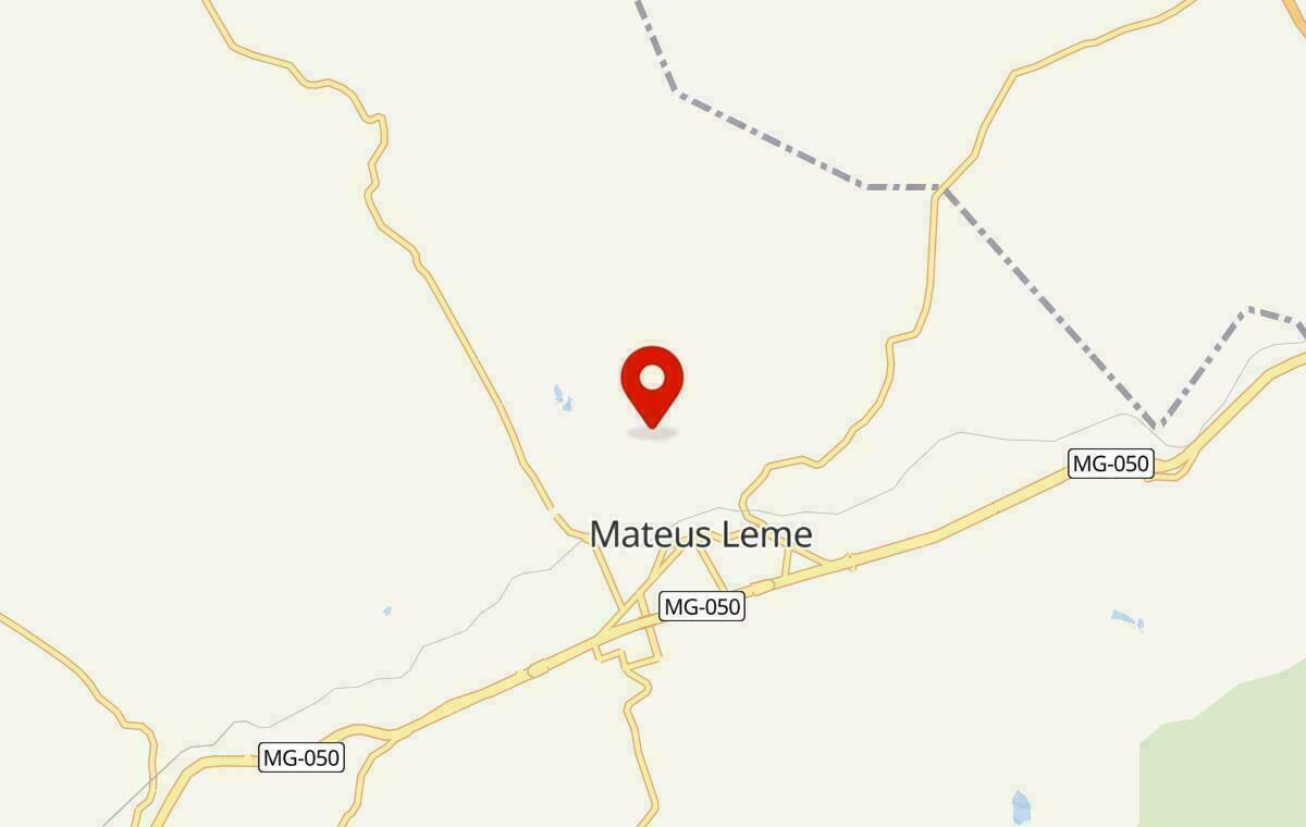 Mapa de Mateus Leme em Minas Gerais