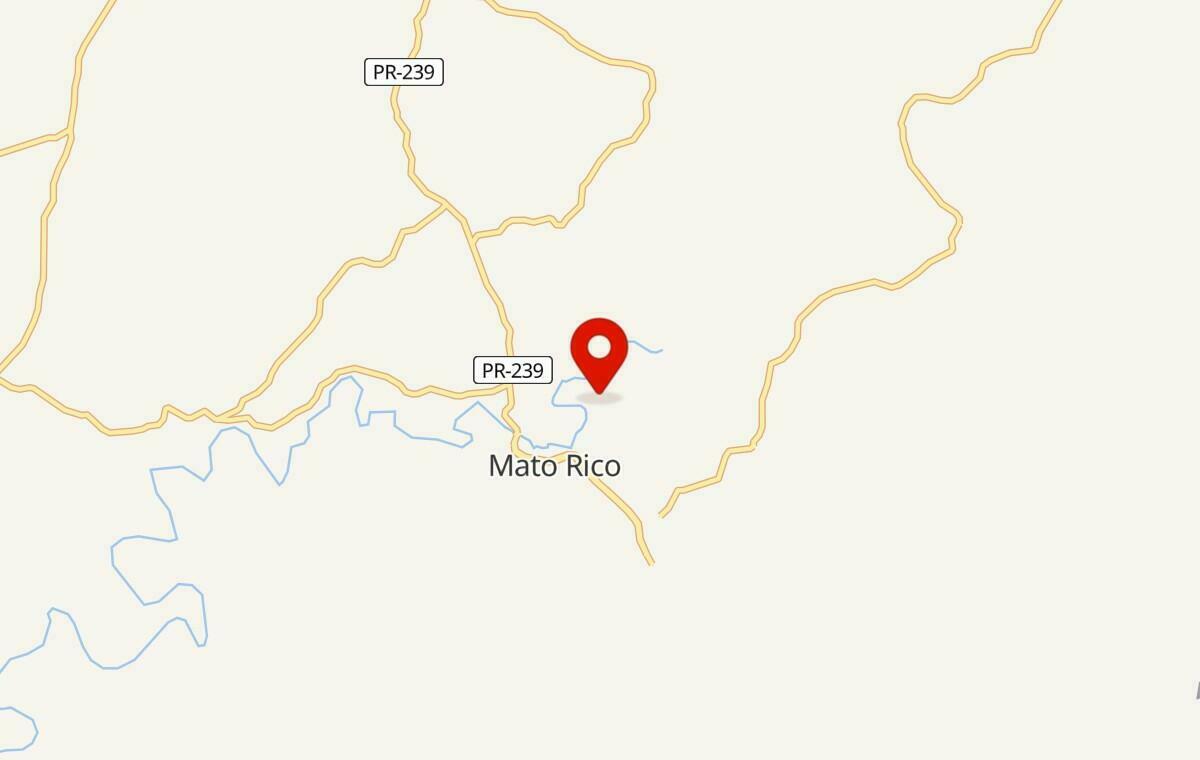 Mapa de Mato Rico no Paraná