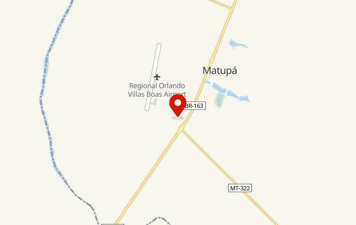 Mapa de Matupá no Mato Grosso