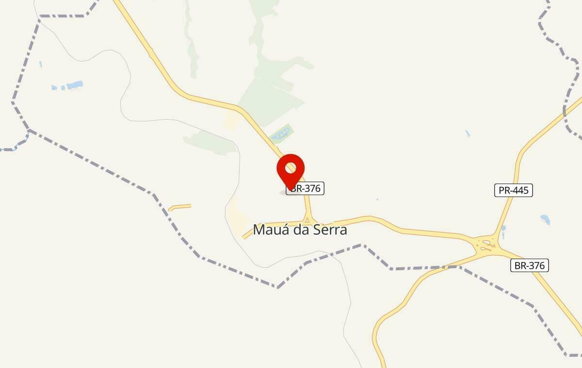 Mapa de Mauá da Serra no Paraná