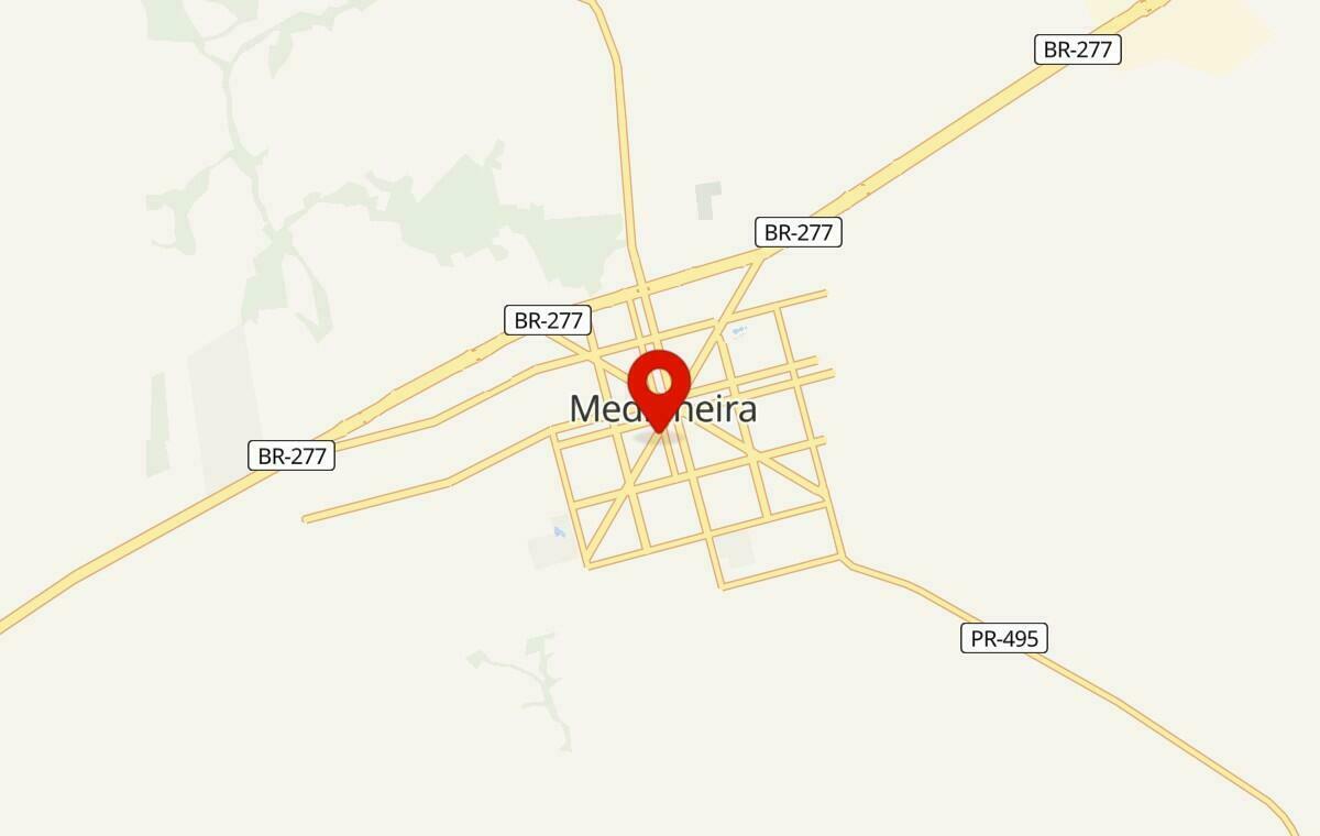 Mapa de Medianeira no Paraná