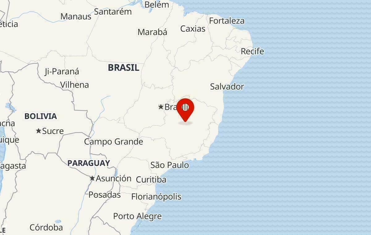 Mapa em Minas Gerais