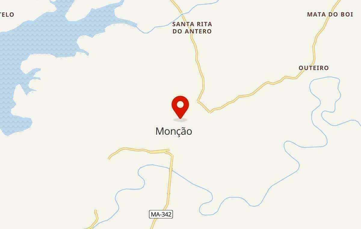 Mapa de Monção no Maranhão