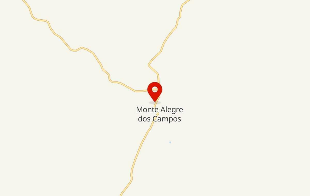 Mapa de Monte Alegre dos Campos no Rio Grande do Sul