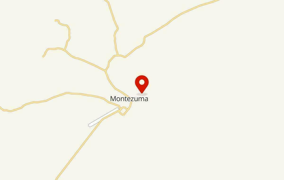 Mapa de Montezuma em Minas Gerais
