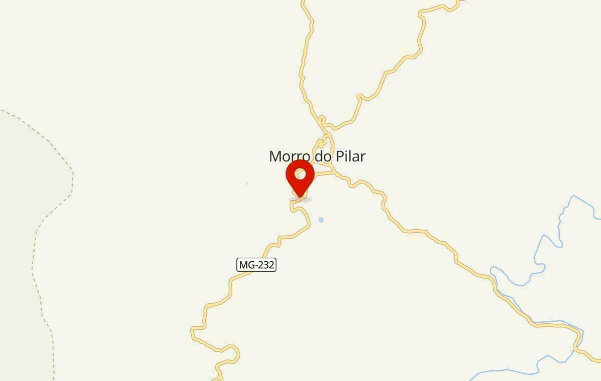 Mapa de Morro do Pilar em Minas Gerais