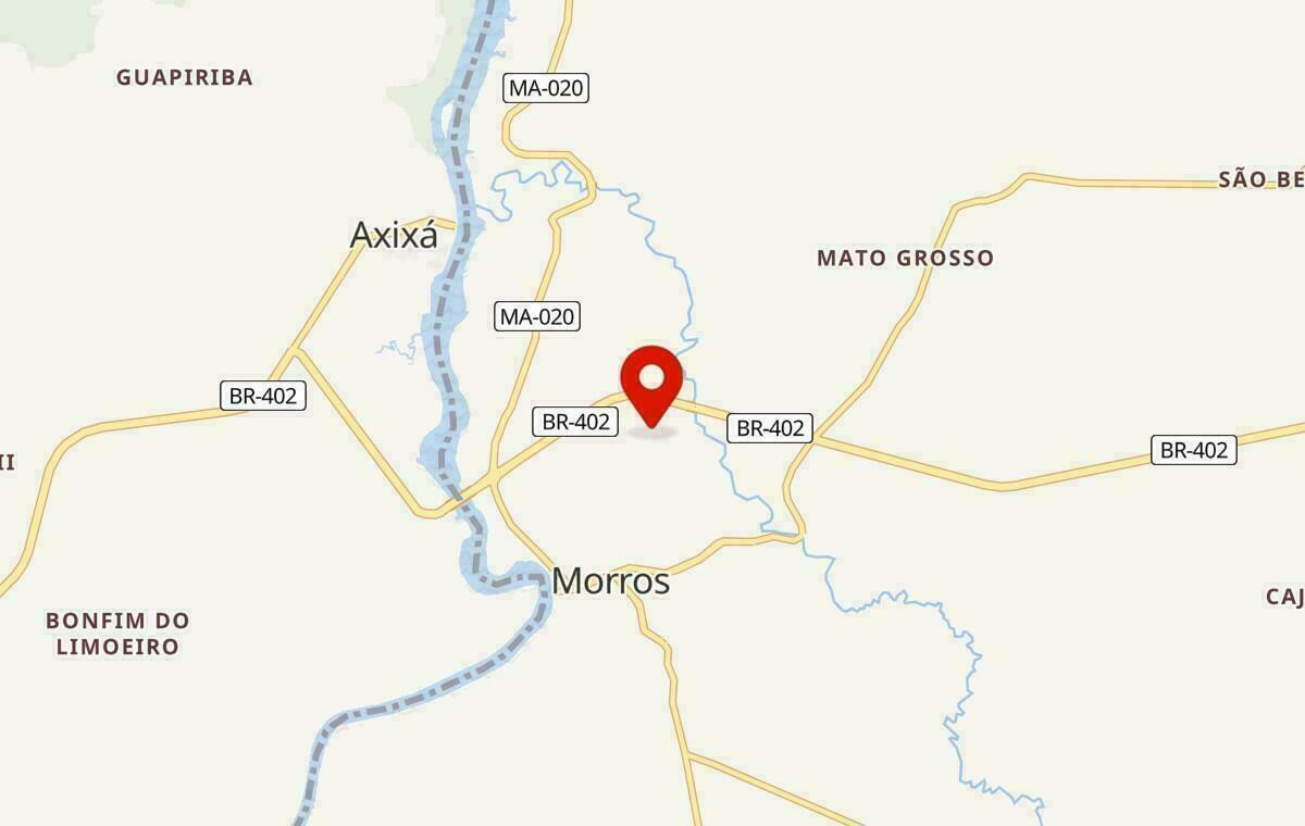 Mapa de Morros no Maranhão