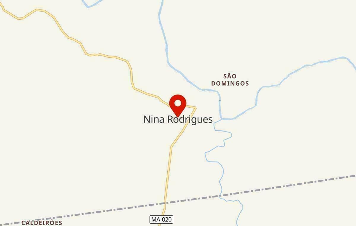 Mapa de Nina Rodrigues no Maranhão