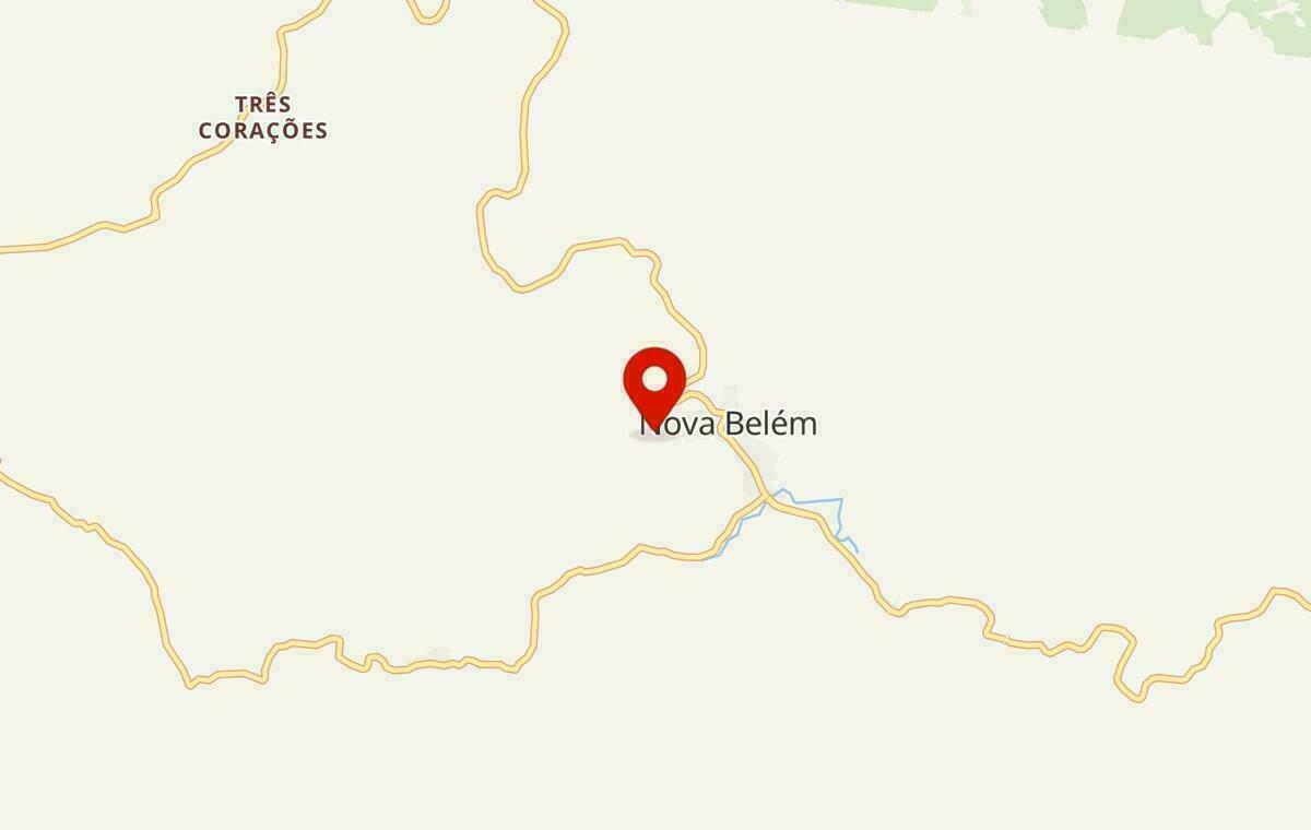 Mapa de Nova Belém em Minas Gerais