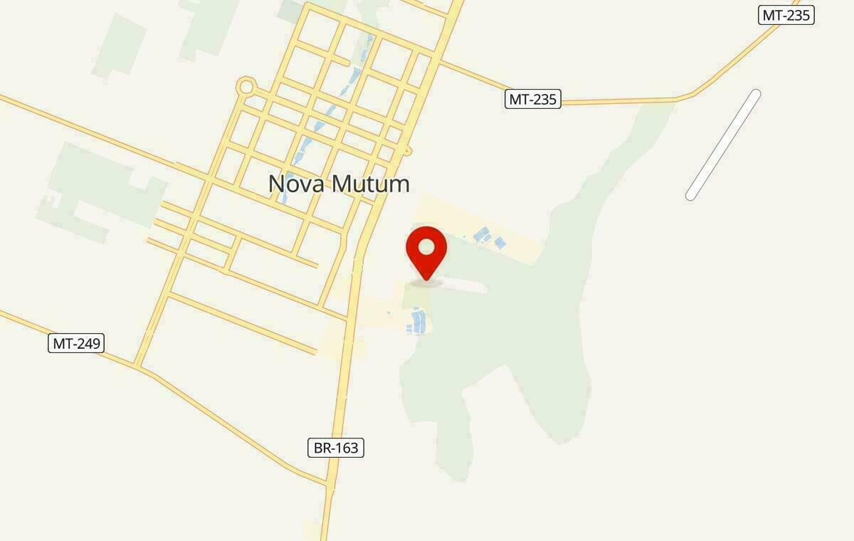 Mapa de Nova Mutum no Mato Grosso