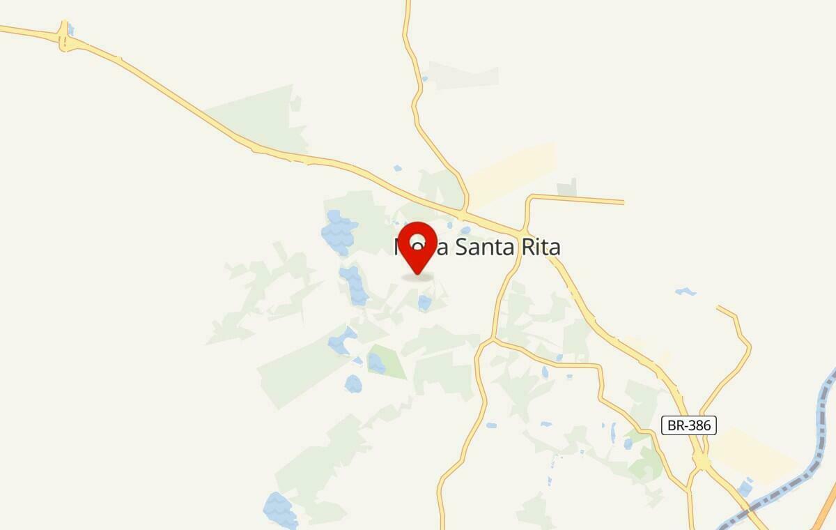 Mapa de Nova Santa Rita no Rio Grande do Sul