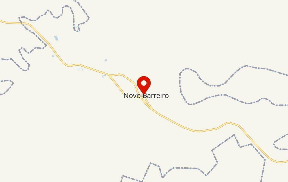 Mapa de Novo Barreiro no Rio Grande do Sul