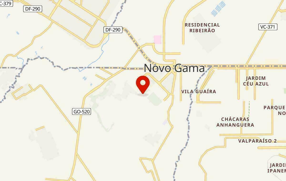 Mapa de Novo Gama em Goiás