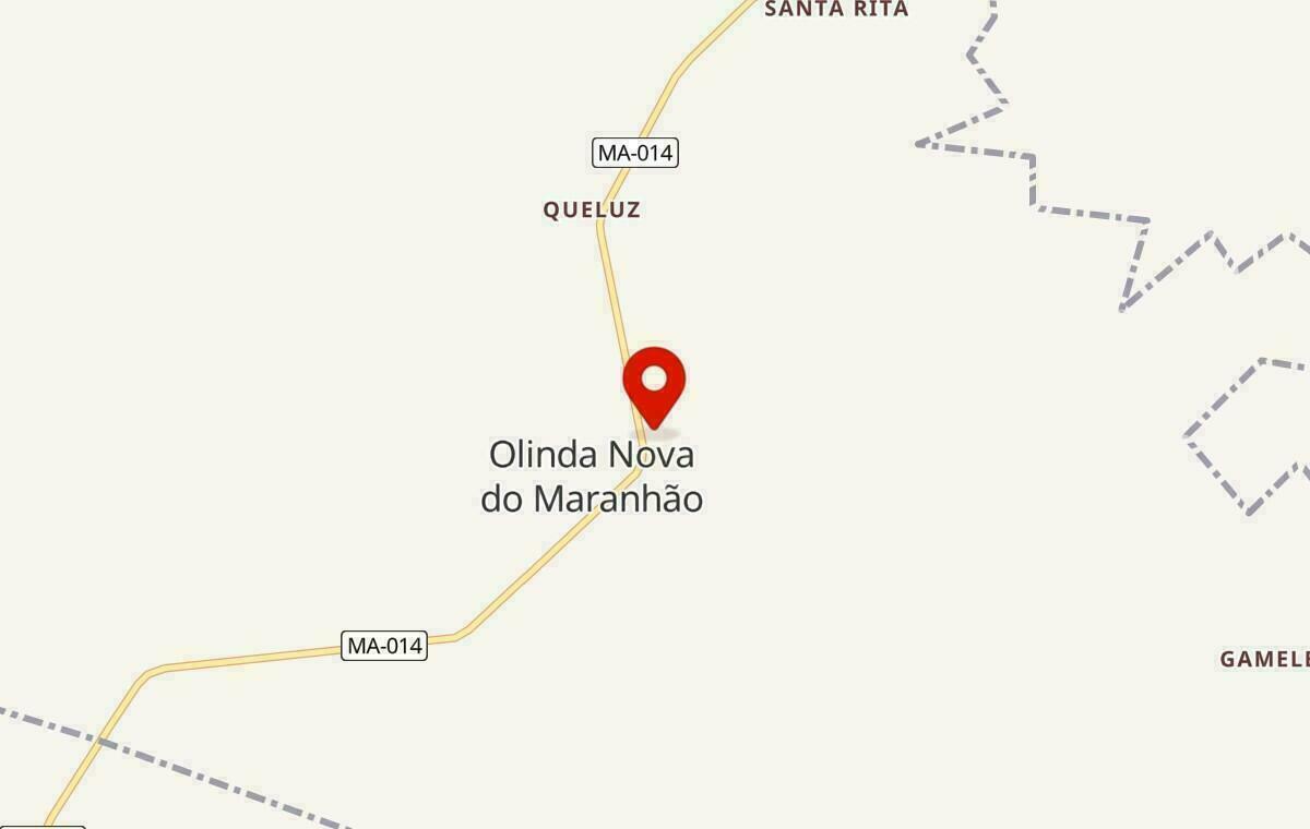 Mapa de Olinda Nova do Maranhão no Maranhão
