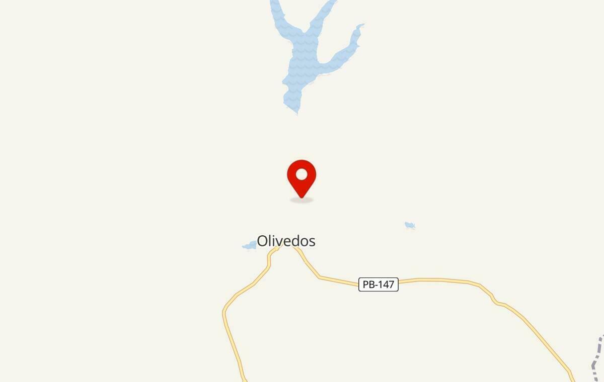Mapa de Olivedos na Paraíba