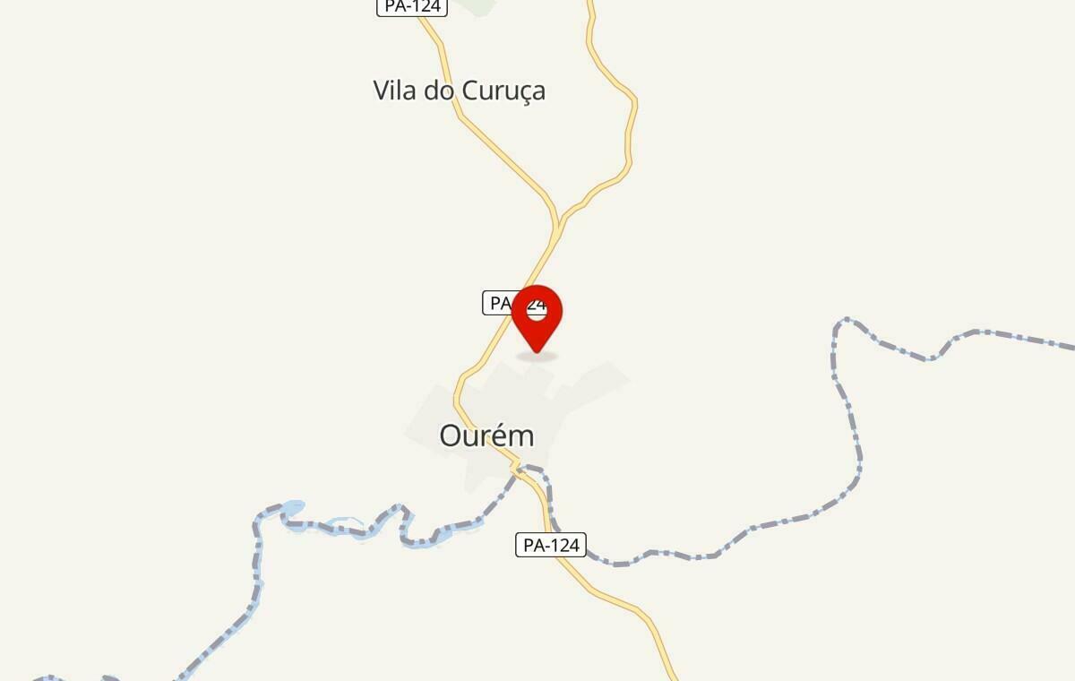 Mapa de Ourém no Pará