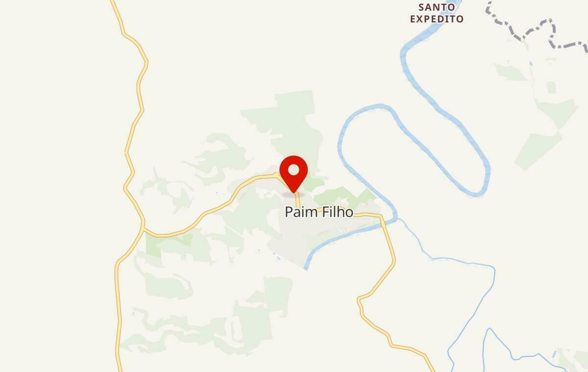 Mapa de Paim Filho no Rio Grande do Sul
