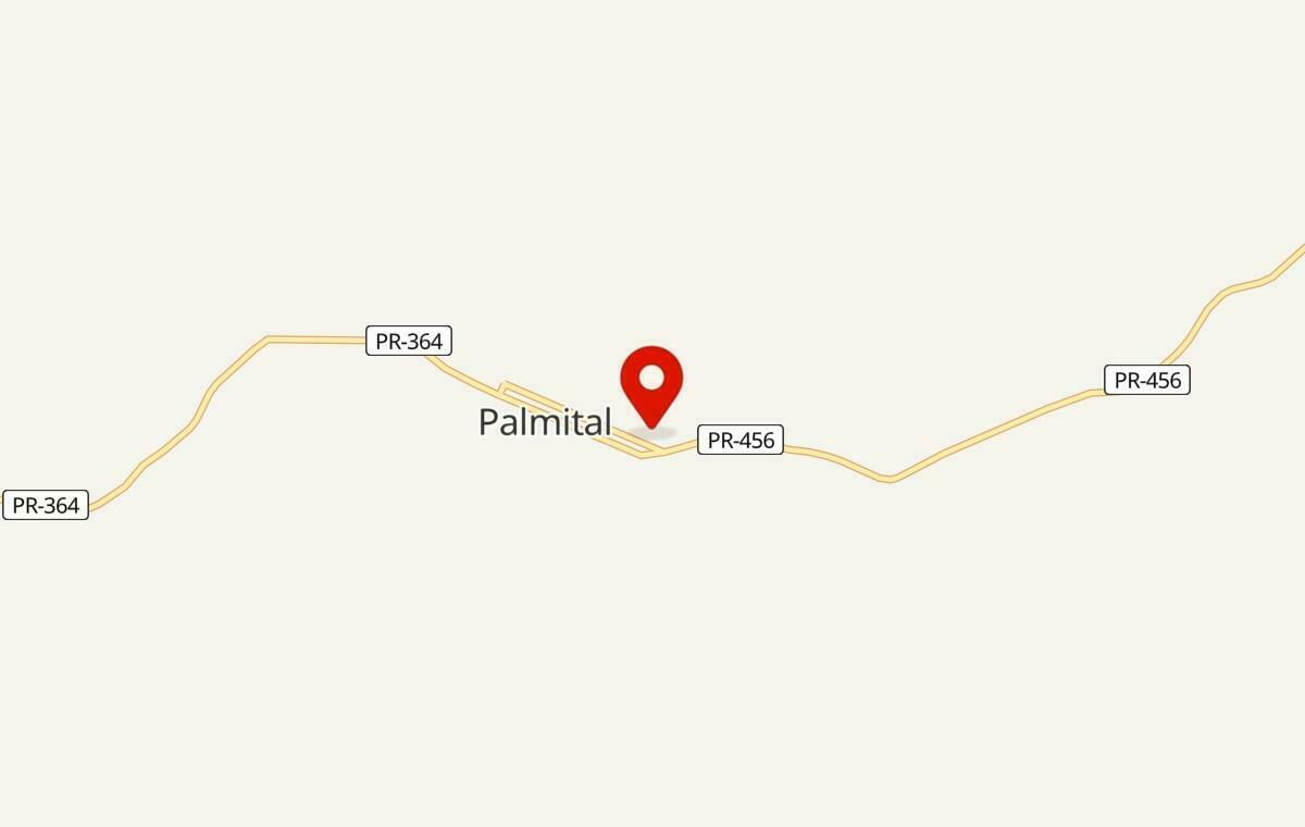 Mapa de Palmital no Paraná