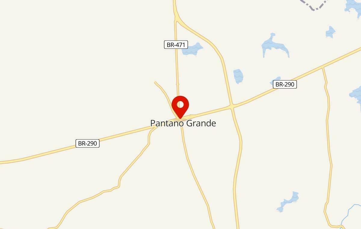 Mapa de Pantano Grande no Rio Grande do Sul