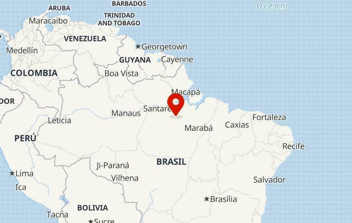 Mapa no Pará